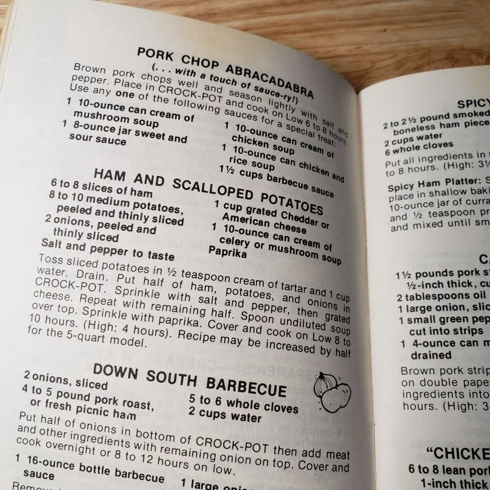 Vintage Rival Crock Pot Original Cookbook Recipes Models 3150-3350 Booklet